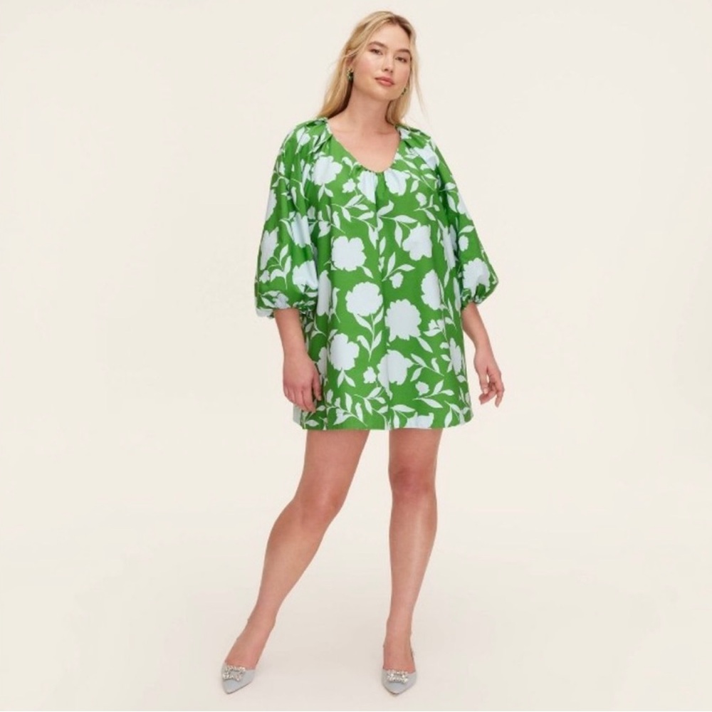 Kate Spade New York × Target Women's Classic Rose Poplin Long Sleeve Mini Dress